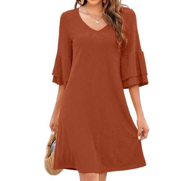 NWT women’s rust orange dress size Small - Picture 1 of 4